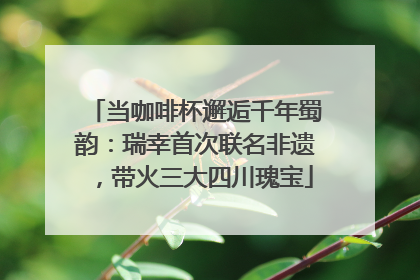 当咖啡杯邂逅千年蜀韵：瑞幸首次联名非遗，带火三大四川瑰宝