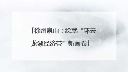 徐州泉山：绘就“环云龙湖经济带”新画卷