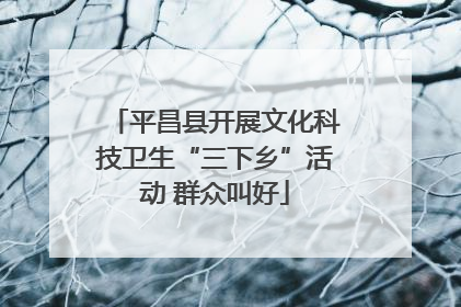 平昌县开展文化科技卫生“三下乡”活动 群众叫好