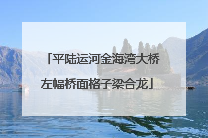 平陆运河金海湾大桥左幅桥面格子梁合龙