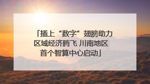 插上“数字”翅膀助力区域经济腾飞 川南地区首个智算中心启动