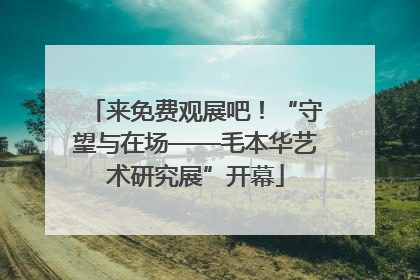 来免费观展吧！“守望与在场——毛本华艺术研究展”开幕