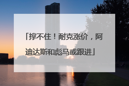 撑不住！耐克涨价，阿迪达斯和彪马或跟进