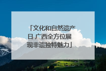 文化和自然遗产日 广西全方位展现非遗独特魅力