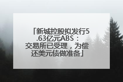 新城控股拟发行5.63亿元ABS：交易所已受理，为偿还美元债做准备