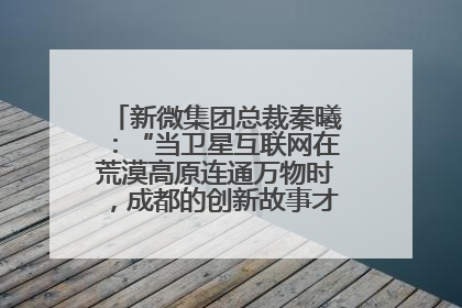新微集团总裁秦曦：“当卫星互联网在荒漠高原连通万物时，成都的创新故事才真正开始”