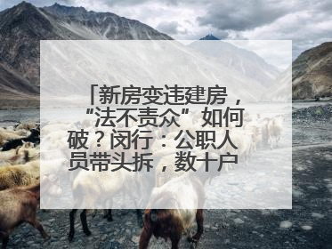 新房变违建房，“法不责众”如何破？闵行：公职人员带头拆，数十户违建清零