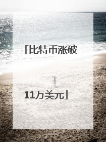 比特币涨破11万美元