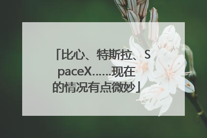 比心、特斯拉、SpaceX……现在的情况有点微妙