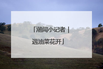潮闻小记者｜遇油菜花开