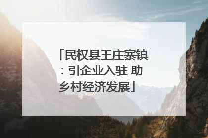 民权县王庄寨镇：引企业入驻 助乡村经济发展