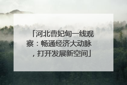 河北曹妃甸一线观察：畅通经济大动脉，打开发展新空间