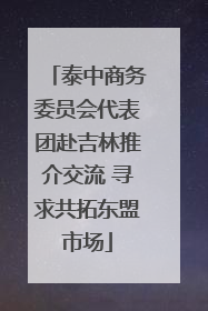 泰中商务委员会代表团赴吉林推介交流 寻求共拓东盟市场