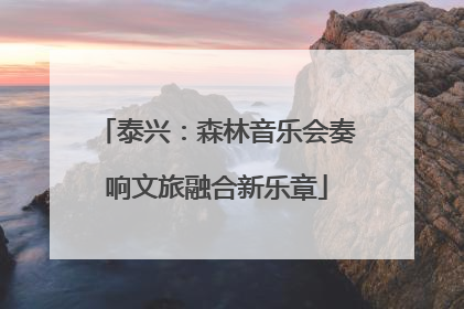 泰兴：森林音乐会奏响文旅融合新乐章