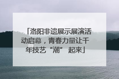 洛阳非遗展示展演活动启幕，青春力量让千年技艺“潮” 起来