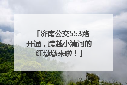 济南公交553路开通，跨越小清河的红墩墩来啦！