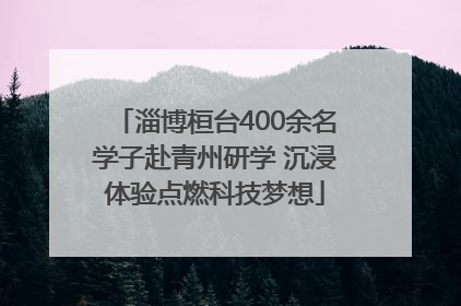 淄博桓台400余名学子赴青州研学 沉浸体验点燃科技梦想