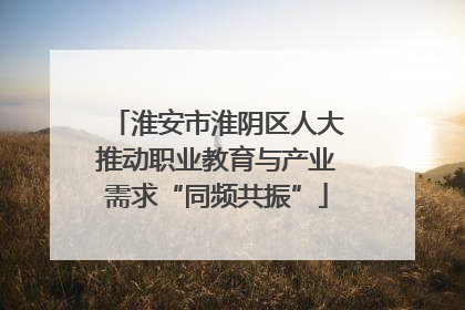 淮安市淮阴区人大推动职业教育与产业需求“同频共振”