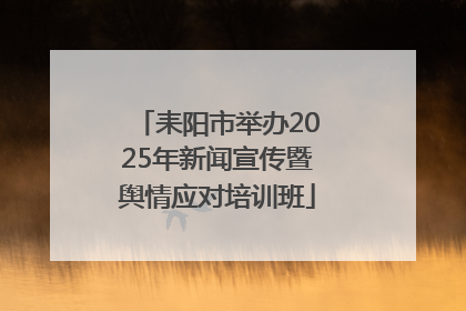耒阳市举办2025年新闻宣传暨舆情应对培训班