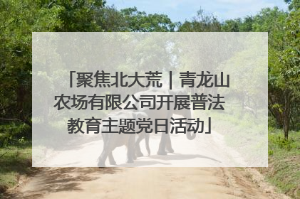 聚焦北大荒｜青龙山农场有限公司开展普法教育主题党日活动
