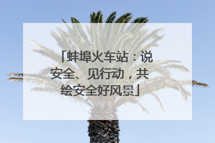 蚌埠火车站：说安全、见行动，共绘安全好风景