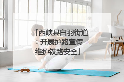 西峡县白羽街道：开展护路宣传 维护铁路安全