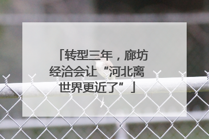 转型三年，廊坊经洽会让“河北离世界更近了”