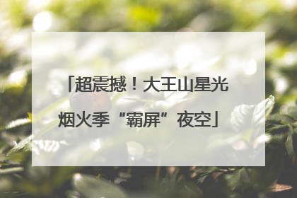 超震撼！大王山星光烟火季“霸屏”夜空