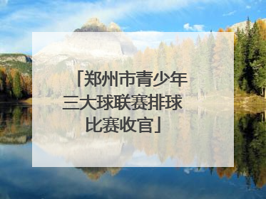 郑州市青少年三大球联赛排球比赛收官