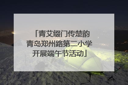 青艾缀门传楚韵 青岛郑州路第二小学开展端午节活动