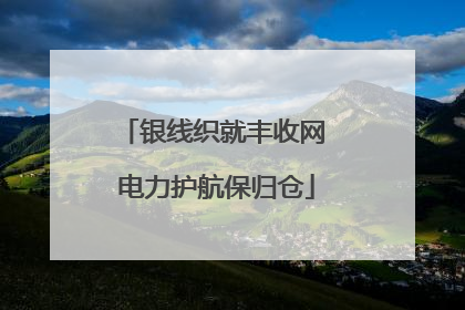 银线织就丰收网 电力护航保归仓