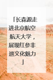 长森源走进北京航空航天大学，展现红参非遗文化魅力