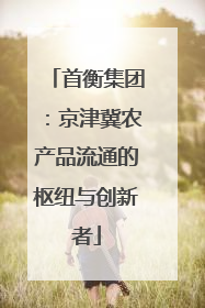 首衡集团：京津冀农产品流通的枢纽与创新者