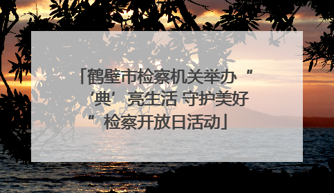 鹤壁市检察机关举办“‘典’亮生活 守护美好”检察开放日活动