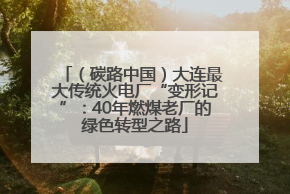 （碳路中国）大连最大传统火电厂“变形记”：40年燃煤老厂的绿色转型之路