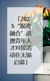 2025“双湾融合”港澳青年人才对接活动在无锡启幕