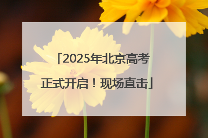 2025年北京高考正式开启！现场直击