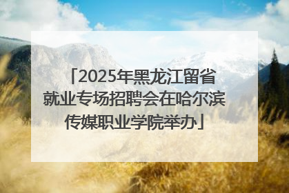 2025年黑龙江留省就业专场招聘会在哈尔滨传媒职业学院举办