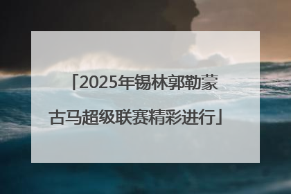 2025年锡林郭勒蒙古马超级联赛精彩进行