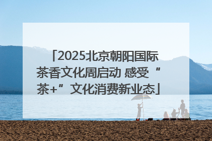 2025北京朝阳国际茶香文化周启动 感受“茶+”文化消费新业态