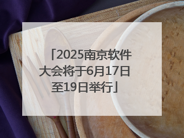 2025南京软件大会将于6月17日至19日举行