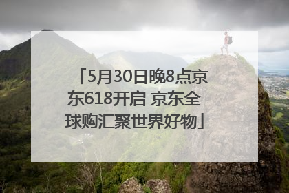 5月30日晚8点京东618开启 京东全球购汇聚世界好物
