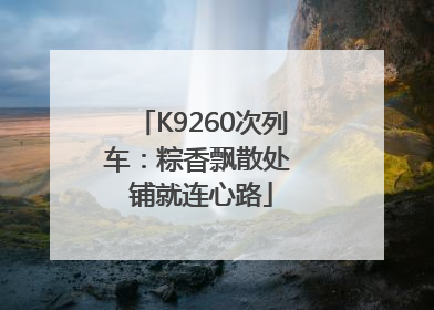 K9260次列车：粽香飘散处 铺就连心路